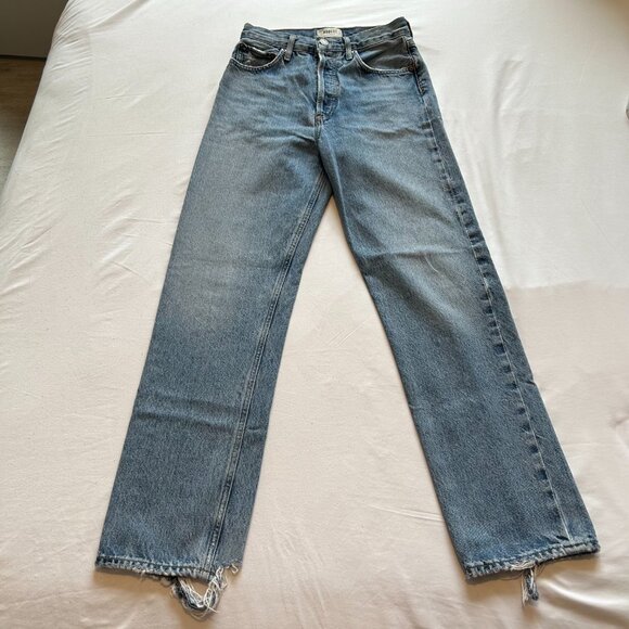 Agolde 90's Pinch Waist Straight 100% Organic Cotton Denim Jean - 25 - Endless - Picture 4 of 11